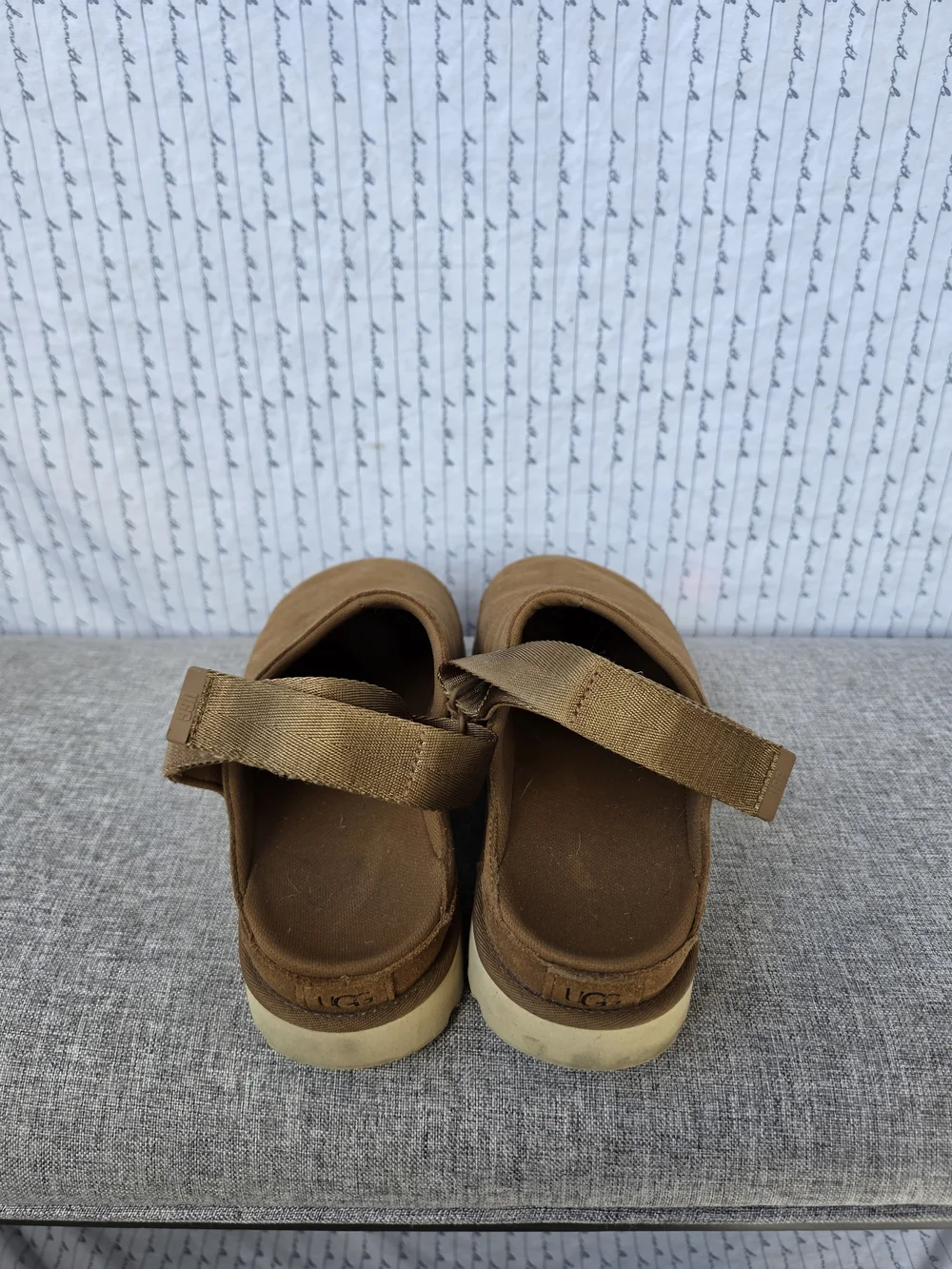 UGG Men's Chestnut Suede Clog with Adjustable Back Strap